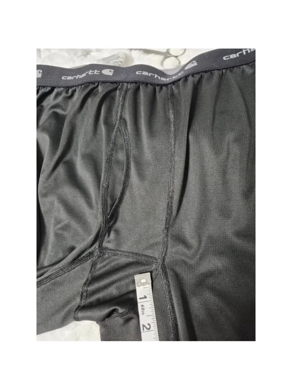 Men's Carhartt Black Thermal Underwear Bottoms Tall L